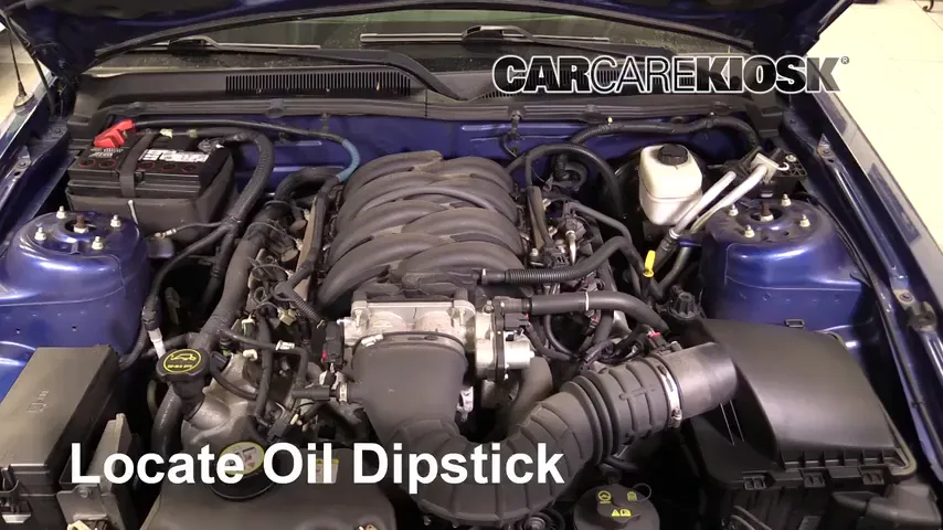 2007 Ford Mustang GT 4.6L V8 Coupe Oil Check Oil Level